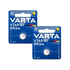 2 VARTA V76PX SR44 BATTERIES SILVER 1.55V COIN CELL WATCH 1BL BLUE EXP 2027 NEW