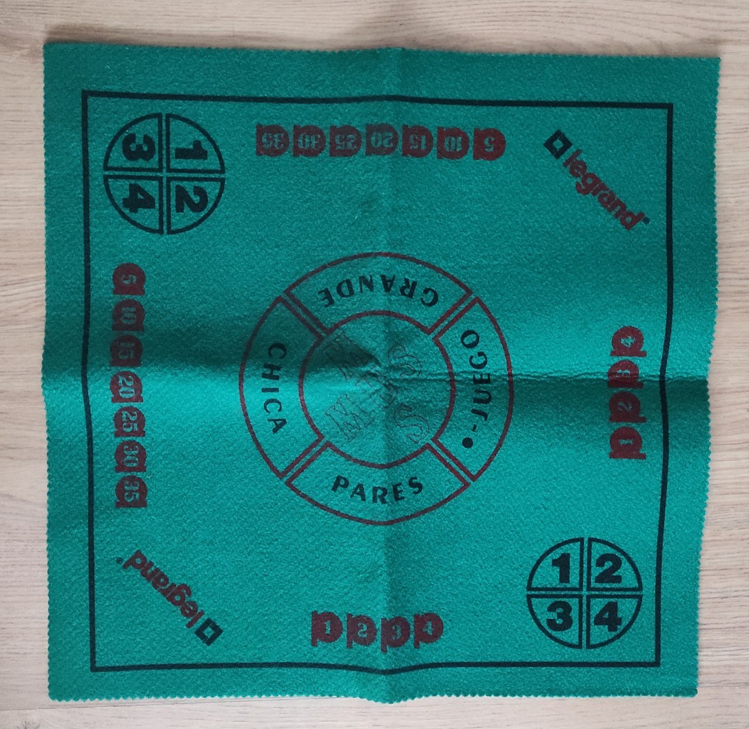 Tapete verde de fieltro para juegos de mesa (50 x 50 cm)