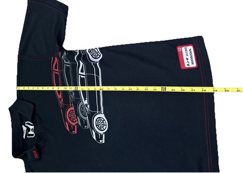 Honda Civic Grease Monkey Licensed Polo Shirt Men's XL Black - Picture 11 of 17