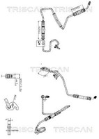 Hydraulikschlauch Lenkung Triscan 8516 16044 FüR Ford Transit Connect Tdci