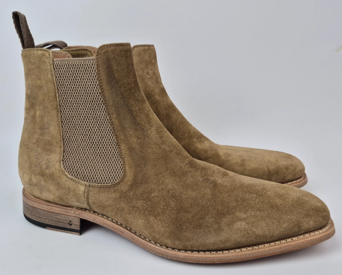 John Varvatos Men\'s Taupe Suede Chelsea Boots John Varvatos Formal Boots for Men | eBay main image 4