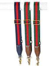 Purse Strap No Brand For Gucci 1955 GG Horsebit Red Green Replacement Strap