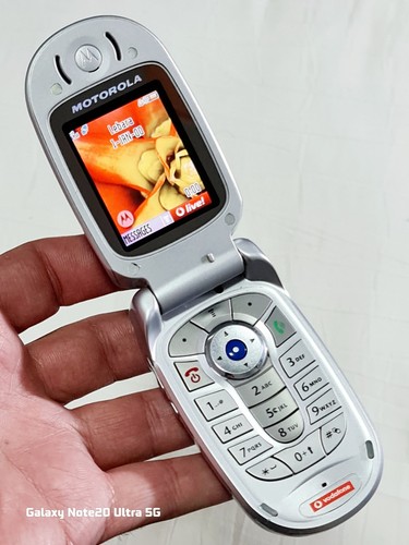 Motorola V525 Gris – Téléphone Vintage Débloqué, Fonctionne Avec Toutes Les SIM