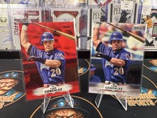 2025 Topps Stadium Club - Luis Gonzalez #22 Red Foil & Base 2 Card Lot Dbacks