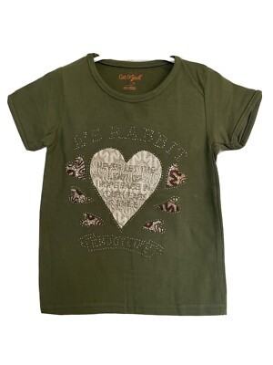 Branded Children s Clothing Cat & Jack T-Shirt Girls 2T A s Rabbit Print New