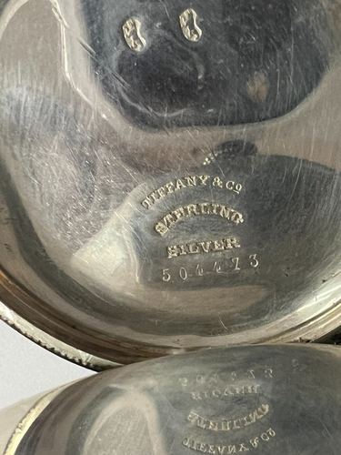 VINTAGE TIFFANY & CO. 504473 935 SILVER MECHANICAL POCKET WATCH RUNS SLOW - Picture 13 of 15