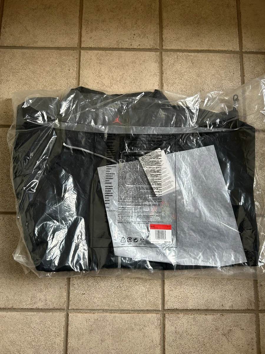 Travis Scott x Jordan Brand woven jacket black size large mens