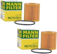 Mann Oil Filter 2Pack fits Peugeot 208 I CA_, CC_ 1.6 1.6 GTi