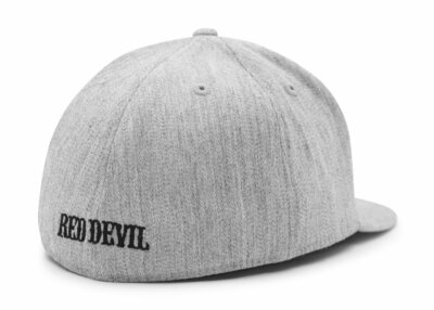 NEW Red Devil 666 SINNER 210 FlexFit Hat GREY/BLACK S/M L/XL #C