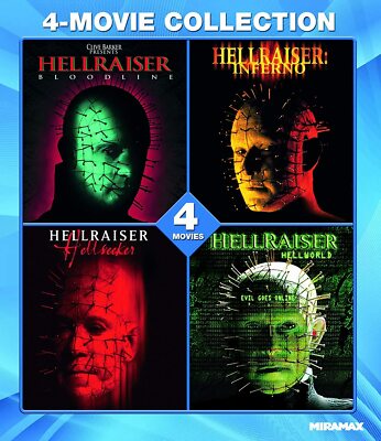 HELLRAISER BLOODLINE, INFERNO, HELLSEEKER HELLWORLD FILM BLU