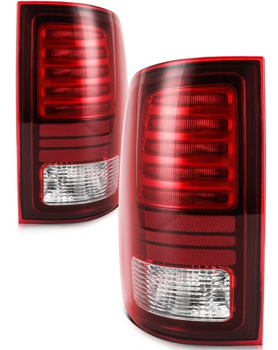 Red Chrome Rear LED Tail Lights Assembly For 2013-2018 Ram 1500 2500 3500 Truck - Picture 34 of 34