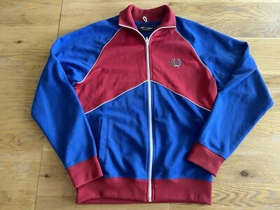 Fred Perry Chevron Track Jacket Homme Small Excellent - Tracksuit Top Veste Men - Photo 1/4