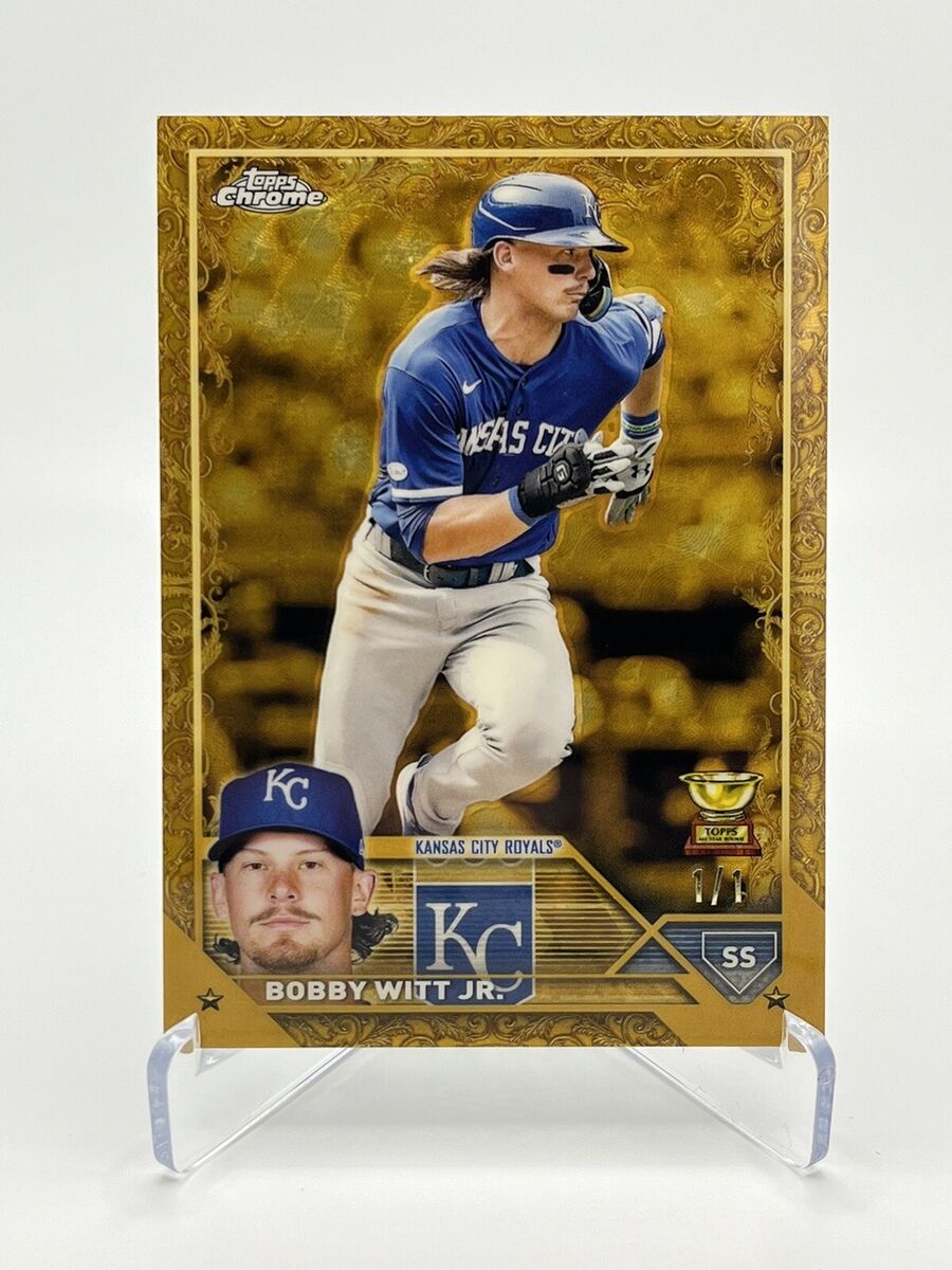 BOBBY WITT JR. 2023 Topps Gilded Chrome Superfractor # 1/1 BOBBY WITT JR. 2023 Topps Gilded Chrome Superfractor # 1/1