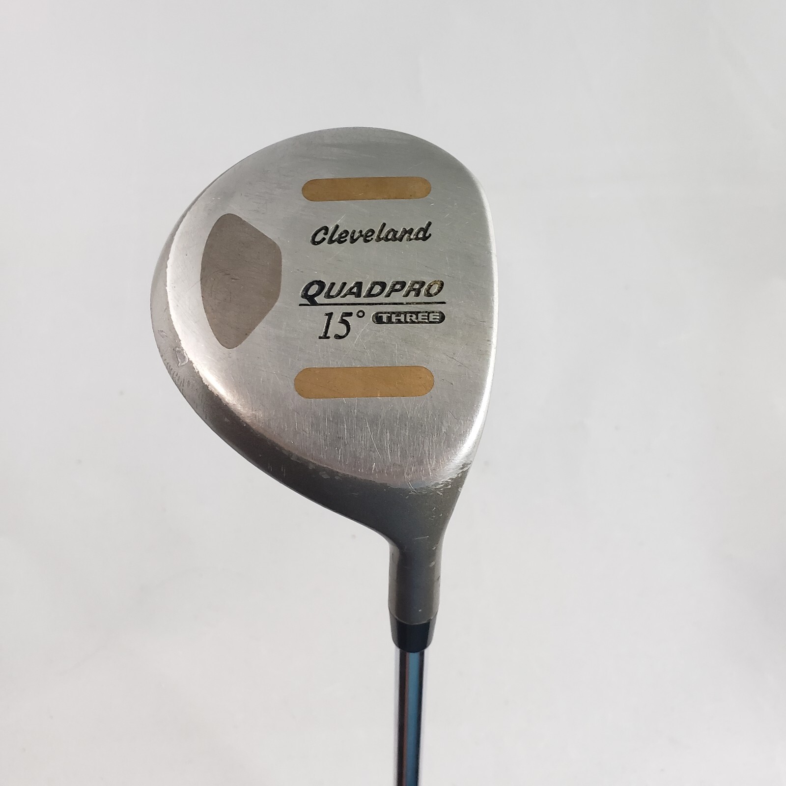 CLEVELAND QUADPRO 15 DEGREE 3 FAIRWAY WOOD STIFF FLEX Steel Golf Pride Grip