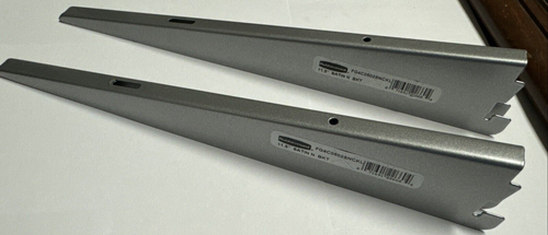 LOT OF 16 Rubbermaid 11.5" Twin Track Shelf Bracket FG4C0502SNCKL Satin Nickel - Picture 2 of 6