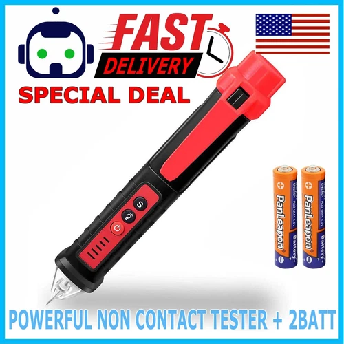 Voltage Electric Tester Volt Detector Test Pen Non-Contact Sensor AC DC 12-1000V