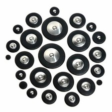 1 Set of 25 Pcs Pads Alto Saxophone Pads Black Leather Woodwind Sax Pad Parts