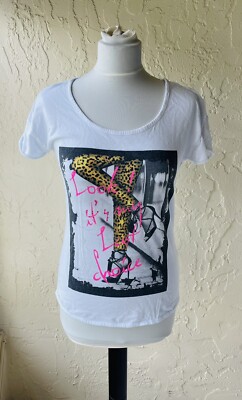 Colin's Women Graphic T-Shirt Size S Short Sleeves 100% Cotton Casual Comfort
