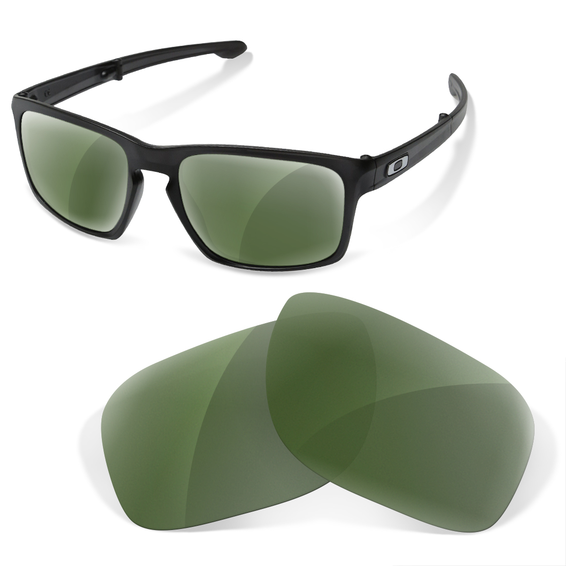 Polarized Replacement Lenses for Oakley lifestyle sliver green g15 color