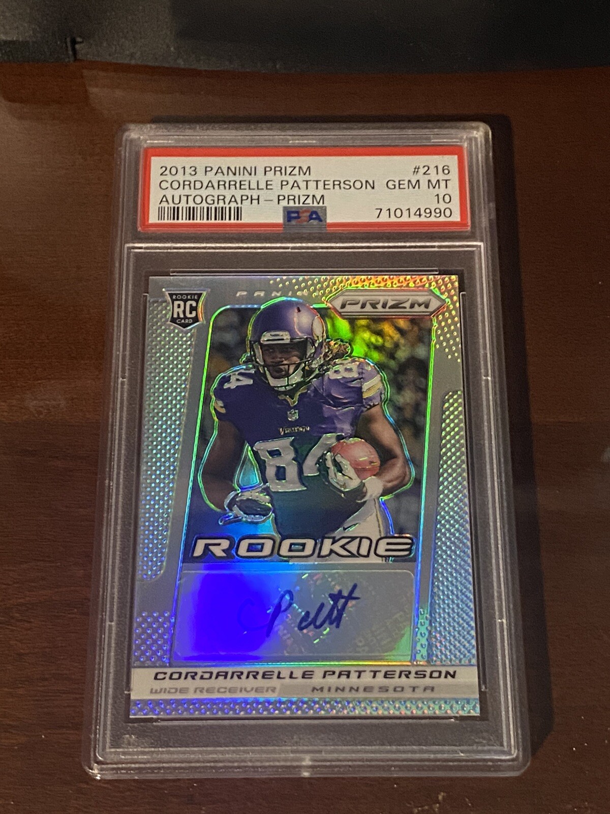 Cordarrelle Patterson Panini Prizm #216 Autograph-Prizm