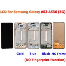 For Samsung Galaxy A53 A536 5G LCD Display Touch Screen Digitizer Frame Assembly