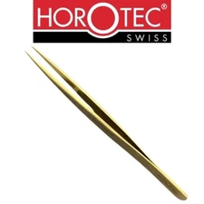 Horotec MSA12.303-B5 brass strong pointed tweezer, 100% anti-magnetic, 125mm