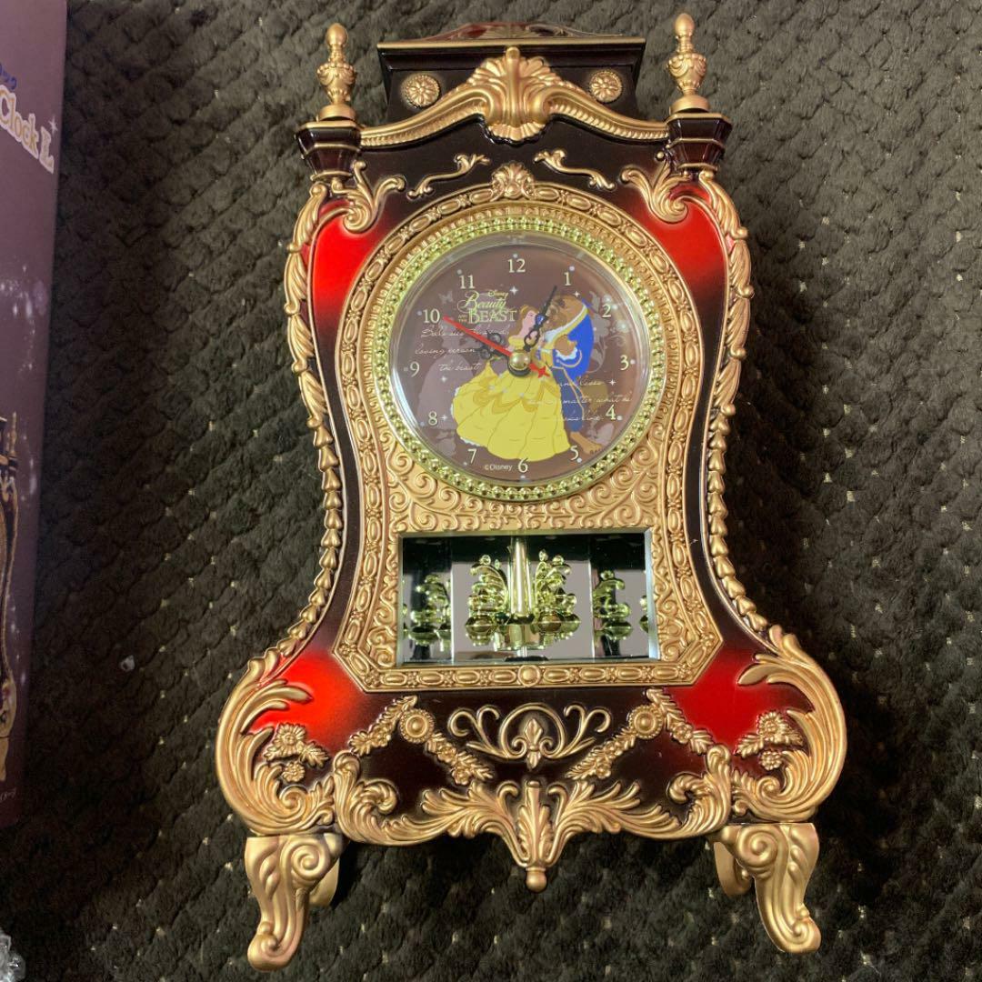 ディズニー Castle Clock L 美女と野獣 塔の上のラプンツェル リトル