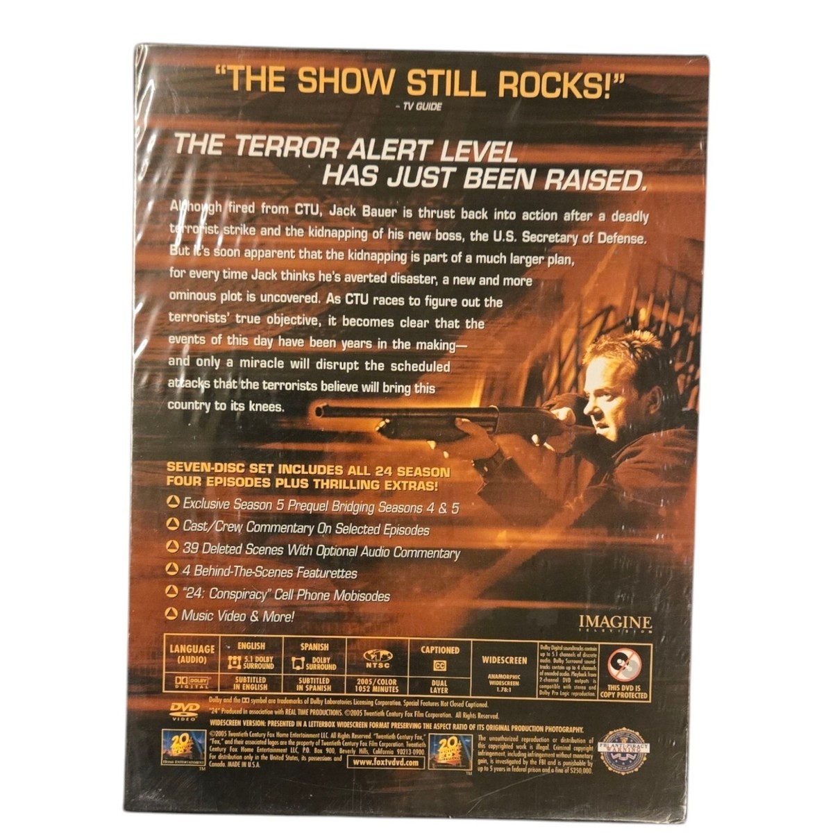 24 Season Four NEW SEALED Walmart Exclusive DVD Box Set With Bonus