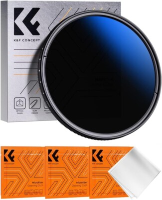 K&F Concept 52mm Variable ND Filter ND2-ND400 Einstellbare Neutraldichte