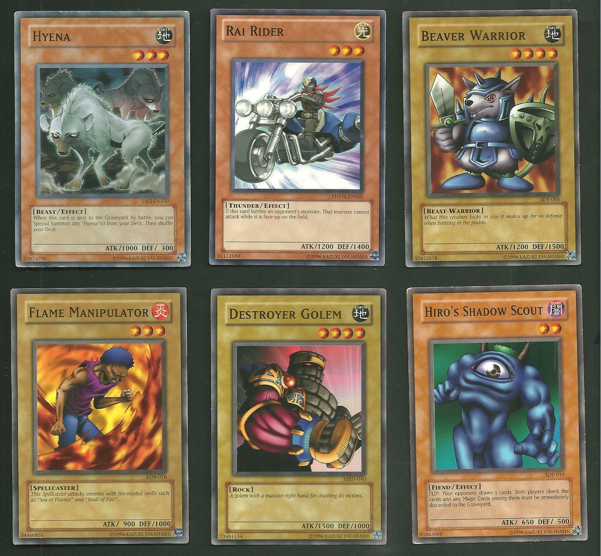 Yugioh Pocket Monsters Trading Cards Lot of 20 Common Cards Lot