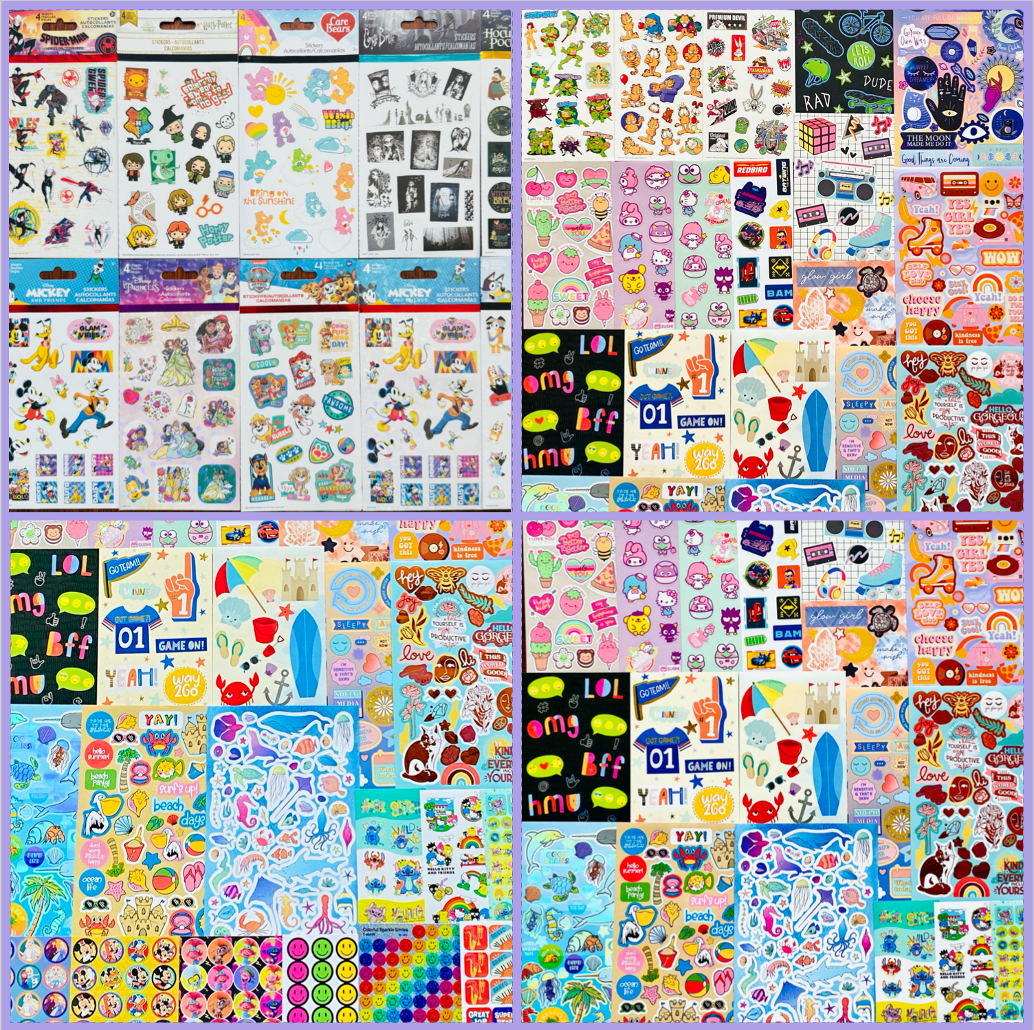 509+ Scrapbook Sticker Lot Stickers wholesale bulk lots Mixed Themes All Seasons