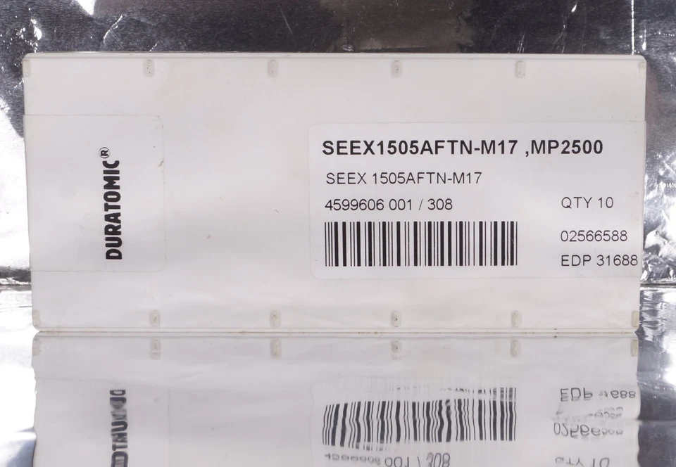 10 Wendeplatten SEEX1505AFTN-M17 ,MP2500 SECO Neu mit Rechnung - Bild 3 von 4