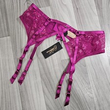 NWT Dita Von Teese Madame X Magenta Suspender...