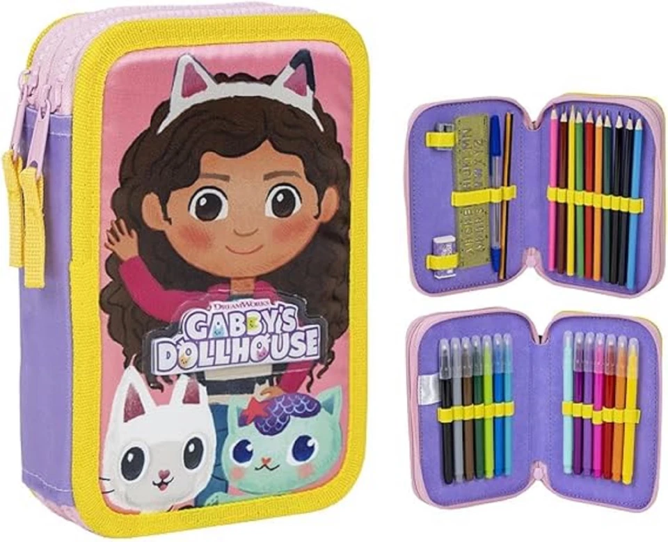 Gabby's Dollhouse Schüleretui – Gefülltes Federmäppchen