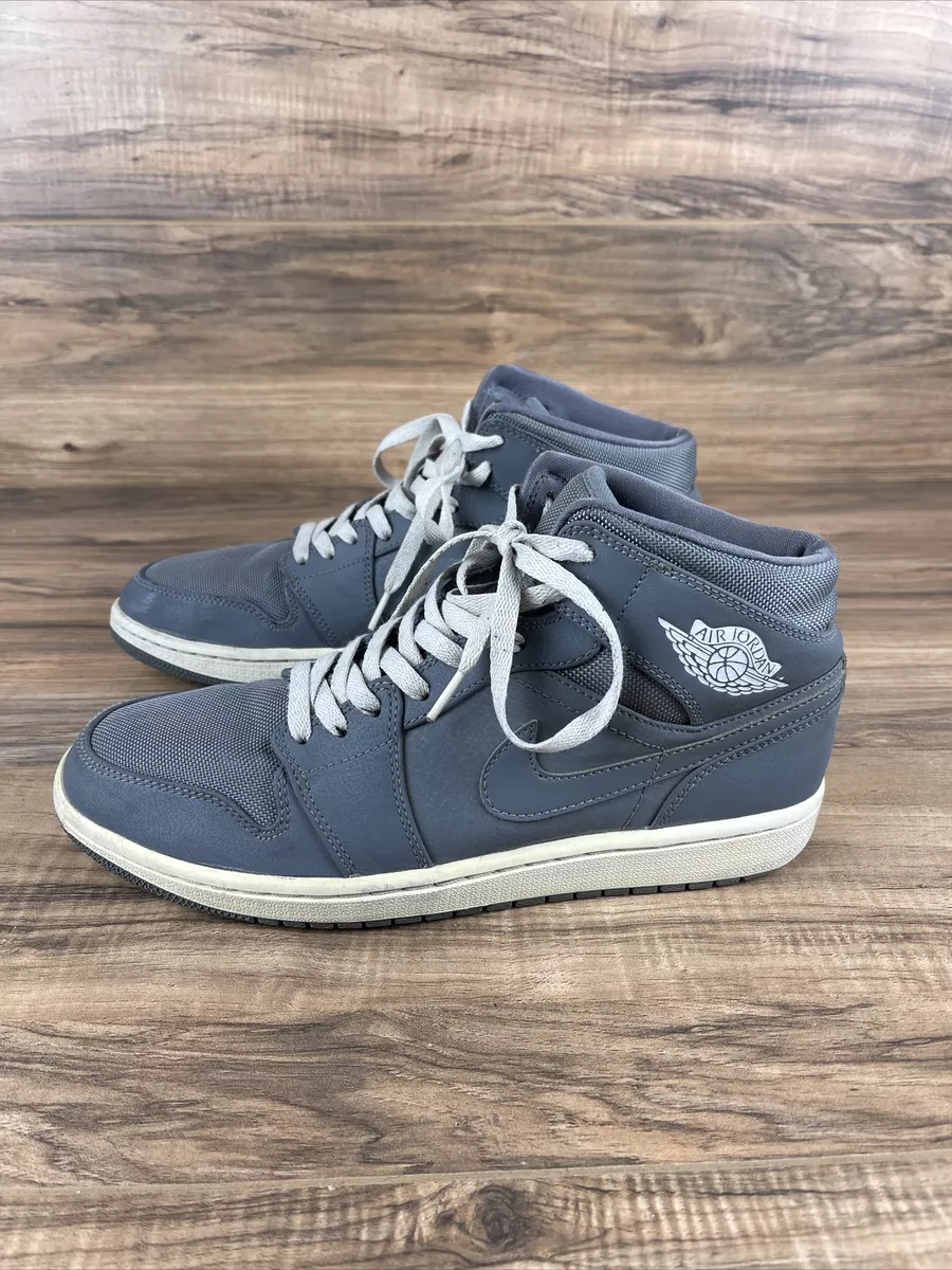 Nike Air Jordan 1 Mid Cool Grey White Summit Size 9.5 Air Force 1 554724 022