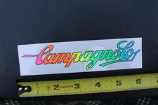Campagnolo Bicycles Clear Neon Rainbow Bike Cycling OG BK Vintage Biking STICKER