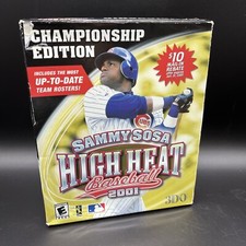 New Sealed Sammy Sosa High Heat Baseball 2001 Championship PC windows BIG BOX