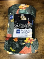 DISNEY HOCUS POCUS HALLOWEEN- KOHLS OVERSIZED PLUSH THROW BLANKET 5'x6'