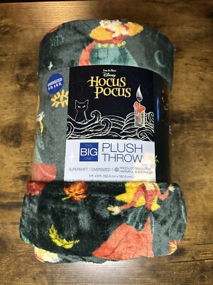 DISNEY HOCUS POCUS HALLOWEEN- KOHLS OVERSIZED PLUSH THROW BLANKET