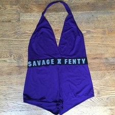 Savage X Fenty Purple Halter Romper Size XL