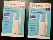 TP- Link RE505X AX1500 Wi-Fi 6 Range Extender ---- selling pair for 79.99