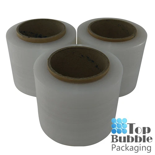 Clear Bundling Film - 100mm x 300m 20um 3 Rolls FREE SHIPPING Stretch Wrap Small