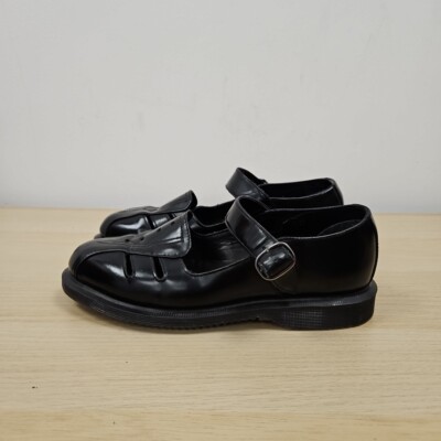 Dr Martens Polley Deardra Cut Out Mary Jane Black Leather