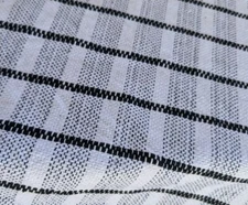 New Primitive Country Farmhouse BLACK WHITE Stripe TABLE RUNNER Mat 32" x 14"