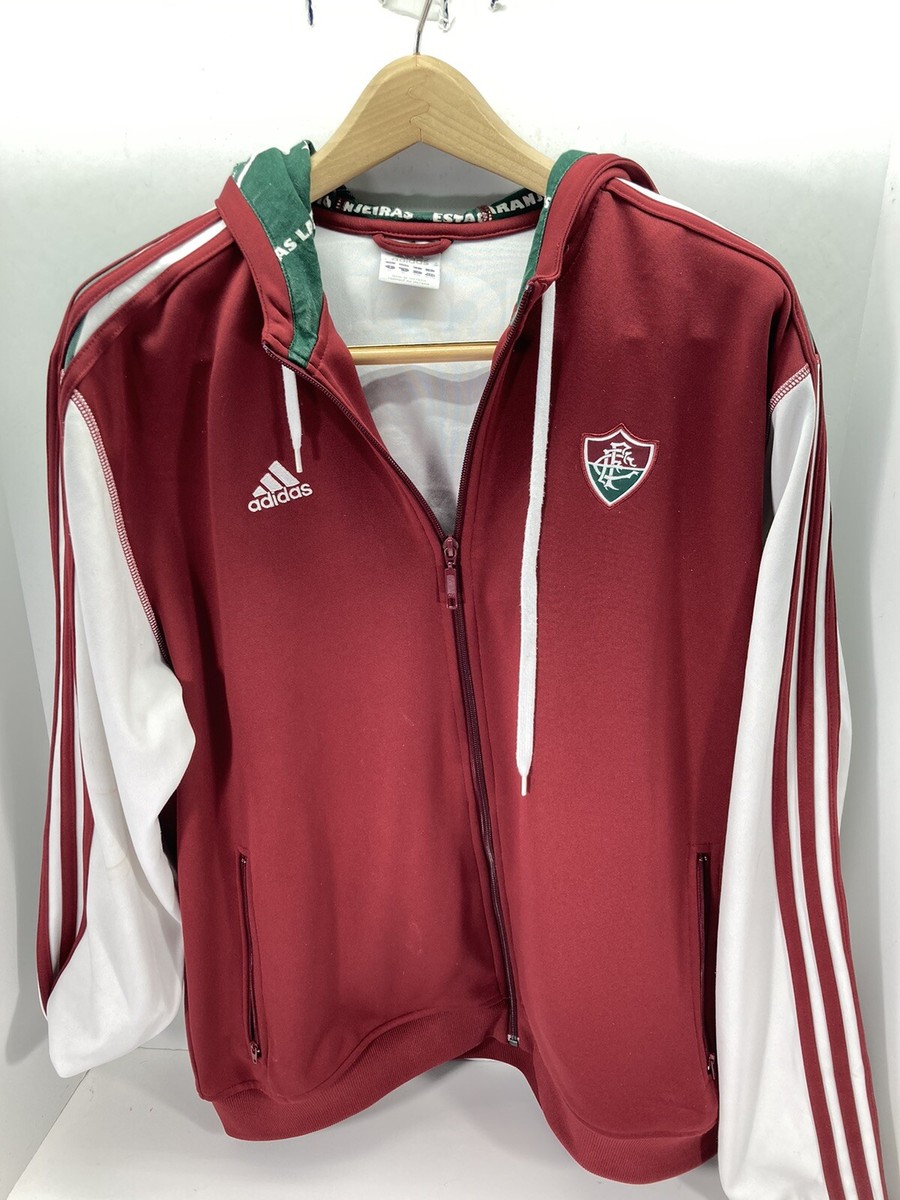 Sou Tricolor De Coracoa Adidas Sweatshirt Men XL Maroon Full Zip Futbol  Soccer