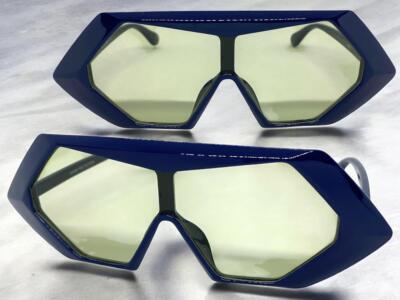 SPEXX Eyewear Raum-Roboter Shield Sonnenbrille Blau Grün, Kunststoff, UV400