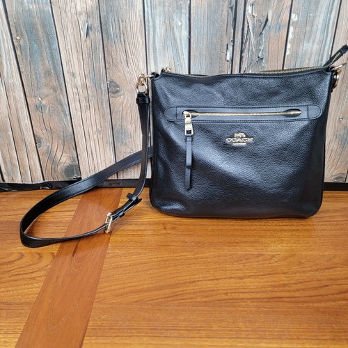 coach chelsea polished pebble leather cross body bolsa