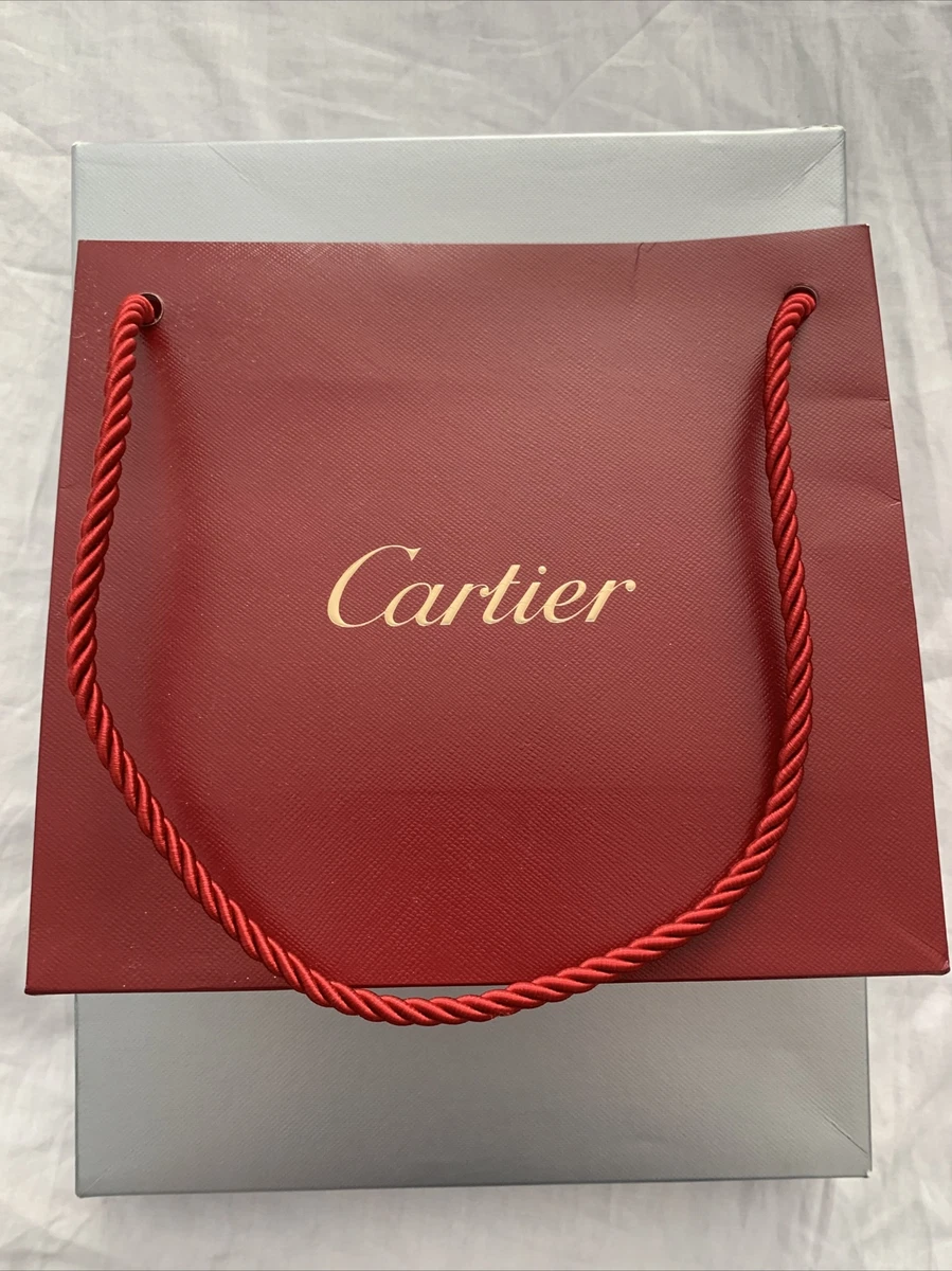 Authentic Cartier Shopping Bag Gift Wrapping Decor New