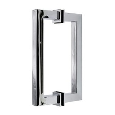 Stainless Steel 304 Grade Tubular Back to Back Shower Door Pull Handle 8-Inc...