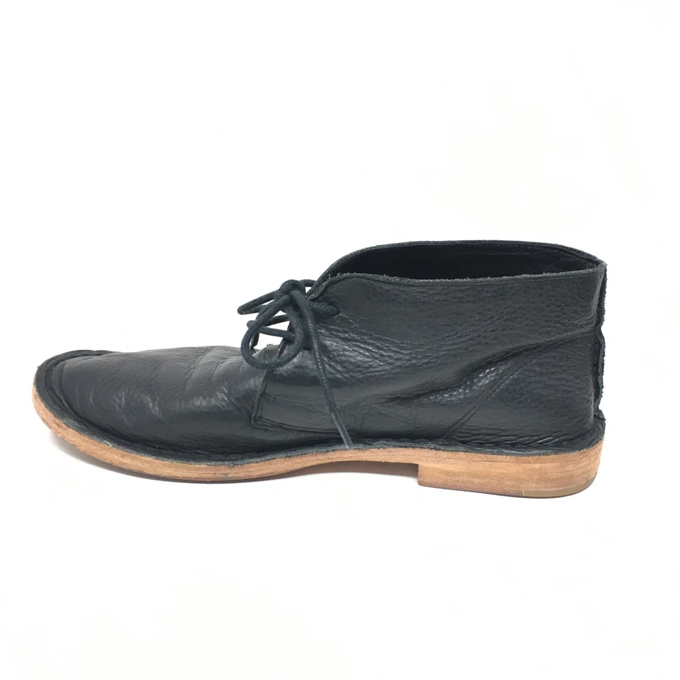 Botas chukka con cordones Gee WaWa para mujer botines zapatos talla 7,5 cuero negro Foto 3 de 4